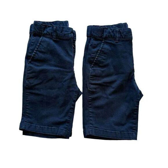 The Children’s Place Navy Pull On Adjustable Waist School Uniform Soft Short Pan - Picture 1 of 9
